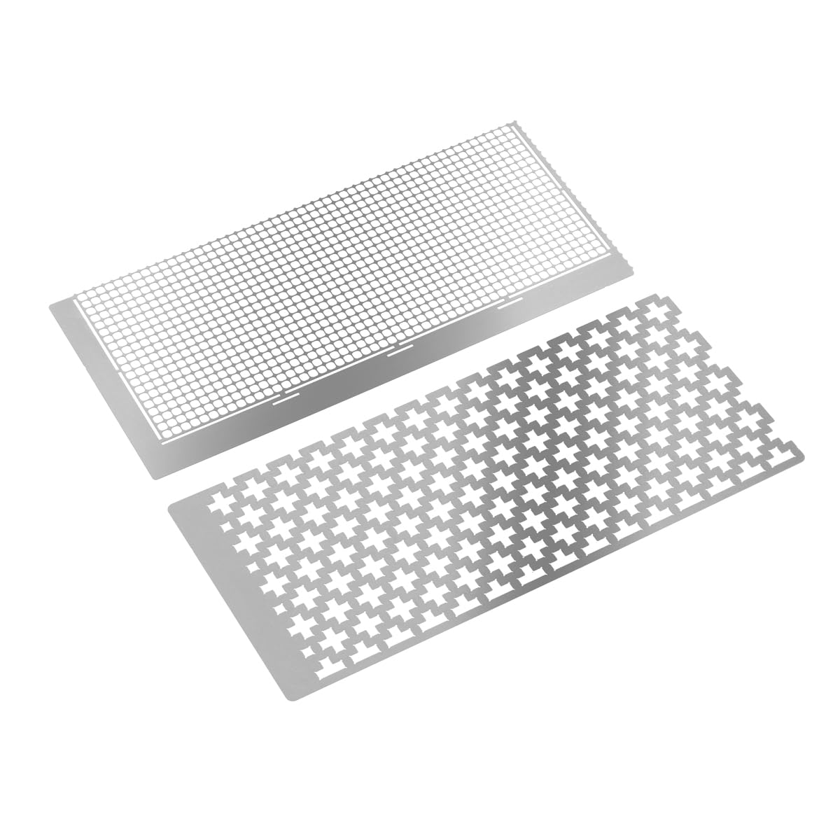SAUYRASR Set of 2 Diamond Painting Accessories Ruler Diamond Painting Ruler with 599 1020 Blank Grid Stainless Steel 5D Diamond Mesh Ruler DIY Drawing Ruler with for Crafts Accessories