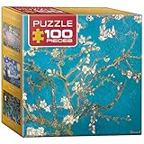 EuroGraphics Almond Tree Branches in Bloom by Vincent Van Gogh Mini Puzzle (100-Piece)