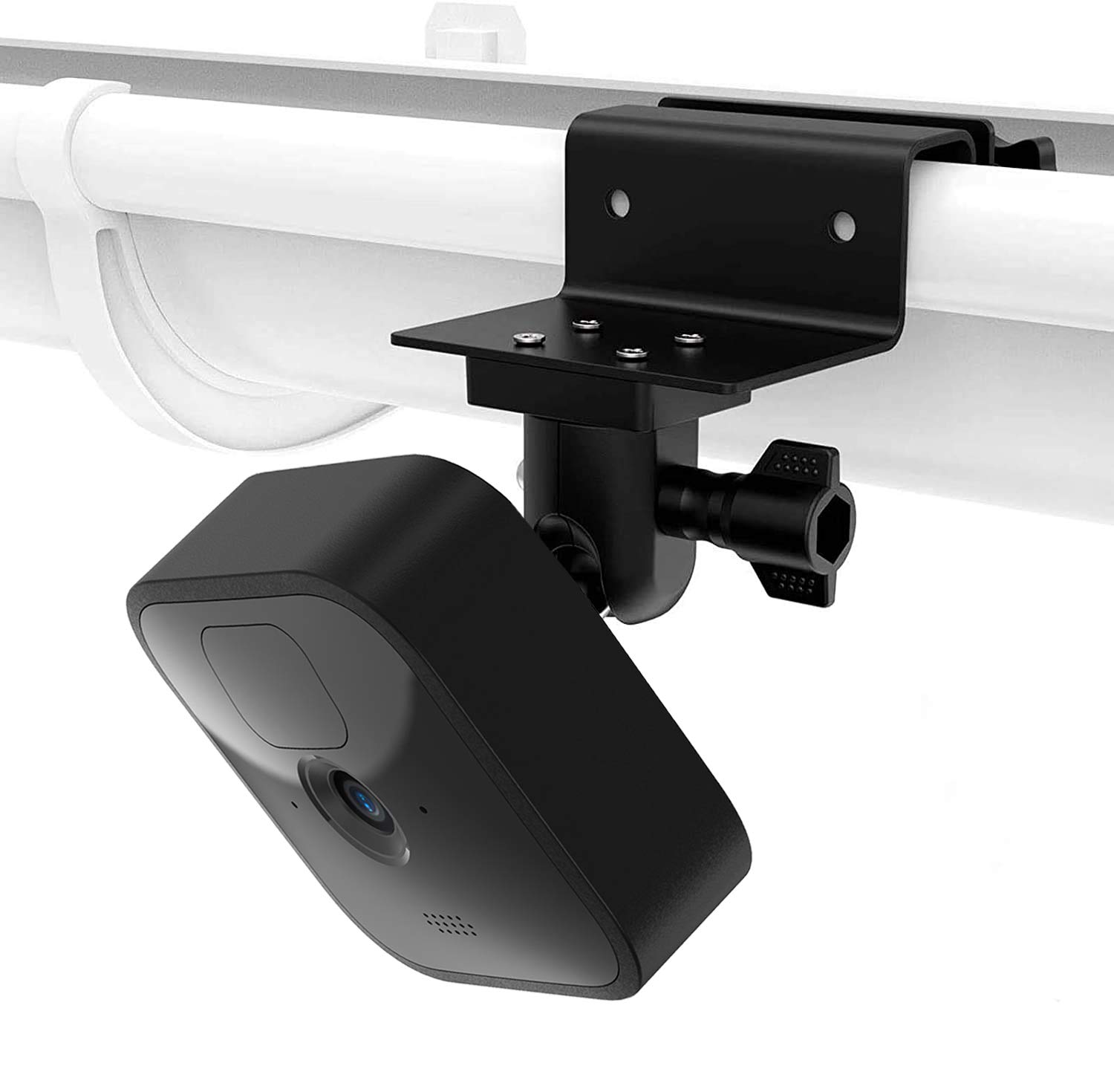 HOLACA Gutter Mount Compatible with New Blink Camera (Outdoor 4/3), Blink Indoor/Outdoor/Mini/Mini2/XT/XT2 (Camera NOT Included), Black | 1PCS Gutter Mount