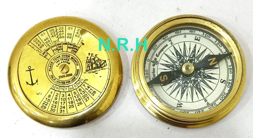 Robert Frost Poem Compass-Pocket Clander