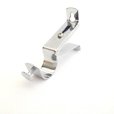 19mm 28mm 35mm Chrome Single Double Curtain Pole Rod Brackets