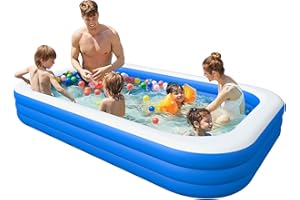 OLYMSOLD Inflatable Swimming Pool, Blow up Pool, Above Ground Swimming Pool for Family,Pool for Adults 120x 72 x 22 inch Full-Sized Inflatable Pool for Outdoors, Backyard