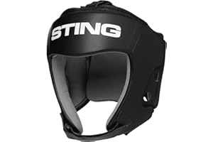 STING Orion Gel Open-Face Boxing Head Guard, USA Boxing-Approved Headgear, Premium Equipment for Professional Competition and Training