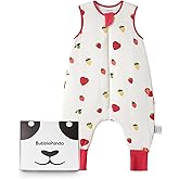 BubblePanda Rayon Made from Bamboo Toddler Sleep Sack with Feet 12-24 Months 1.0 Tog Ultra Soft Toddler Sleeping Sack 1t-2t Sleep Bag Walker Quilted Wearable Blanket with Legs 2-Way Zipper Lightweight