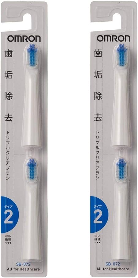 Amazon Co Jp Omron Sb 072 Sonic Electric Toothbrush Replacement Brush For Ht 07 Triple Clear Brush Health Personal Care