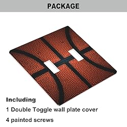Pznen Basketball 2-Gang Wall Plate Dual Switch