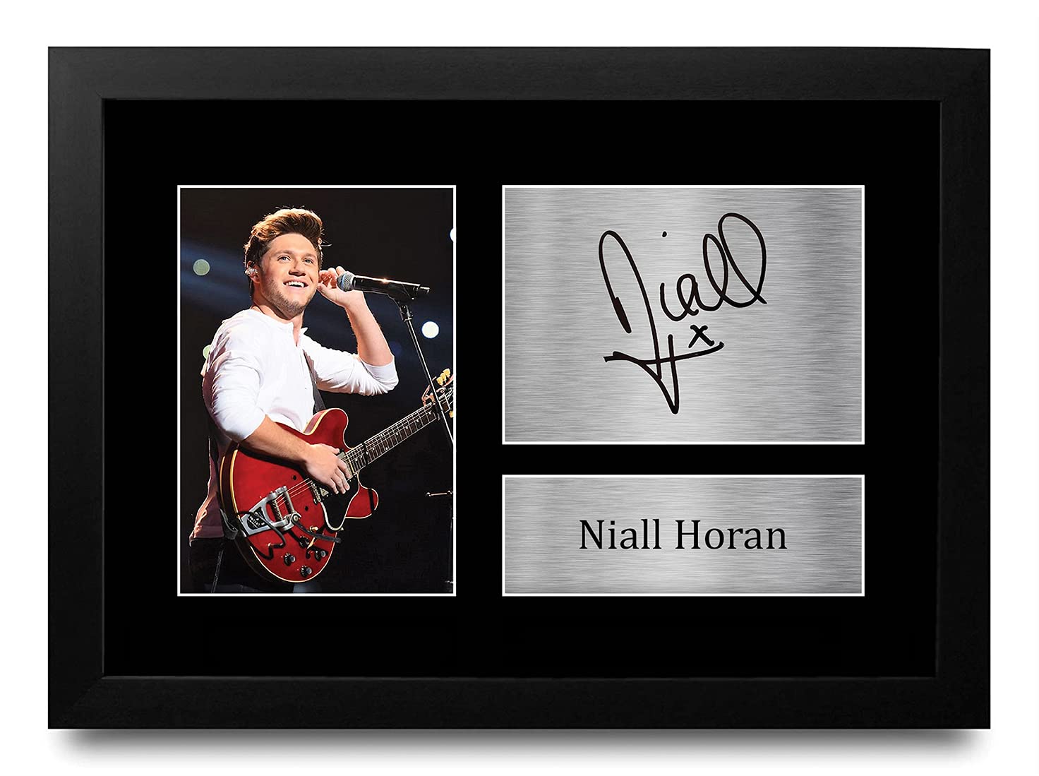 HWC Trading FR Niall Horan Gift Signed FRAMED A4 Printed Autograph One Direction Gifts Print Photo Picture Display