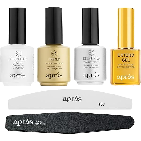 Amazon.com: APRÉS Gel-X Professional Nail Kit - Gold Bottle