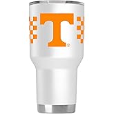 Gametime Sidekicks Tennessee 30oz White Tumbler - Officially Licensed, 18/8 Stainless Steel, Double-walled, Vacuum-insulated, UV LED Printed Logos, Sweatless, Stays Hot/Cold - 360 Wrap