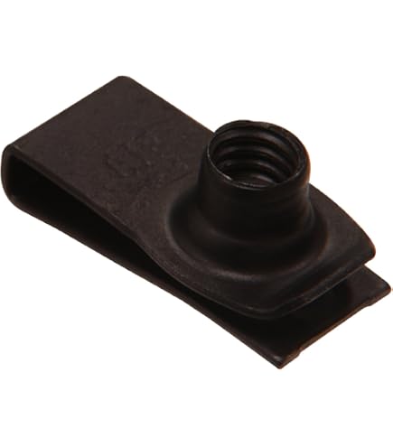 Dado a clip a U con foro maschiato in acciaio inox QC312 n. 304