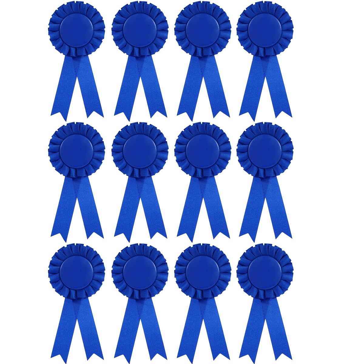 Hsthe Sea Pack of 12 Rosettes Medals, Blue Winners Medals, Party Supplies, for Sports Events Classroom Talent Shows Medals