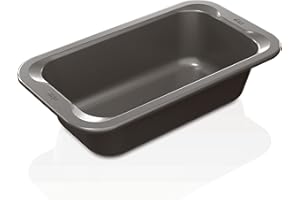 Ninja B30509 Foodi NeverStick Premium 9 inch x 5 inch Loaf Pan, Nonstick, Oven Safe up to 500⁰F, Dishwasher Safe, Grey, 1 Count (Pack of 1)