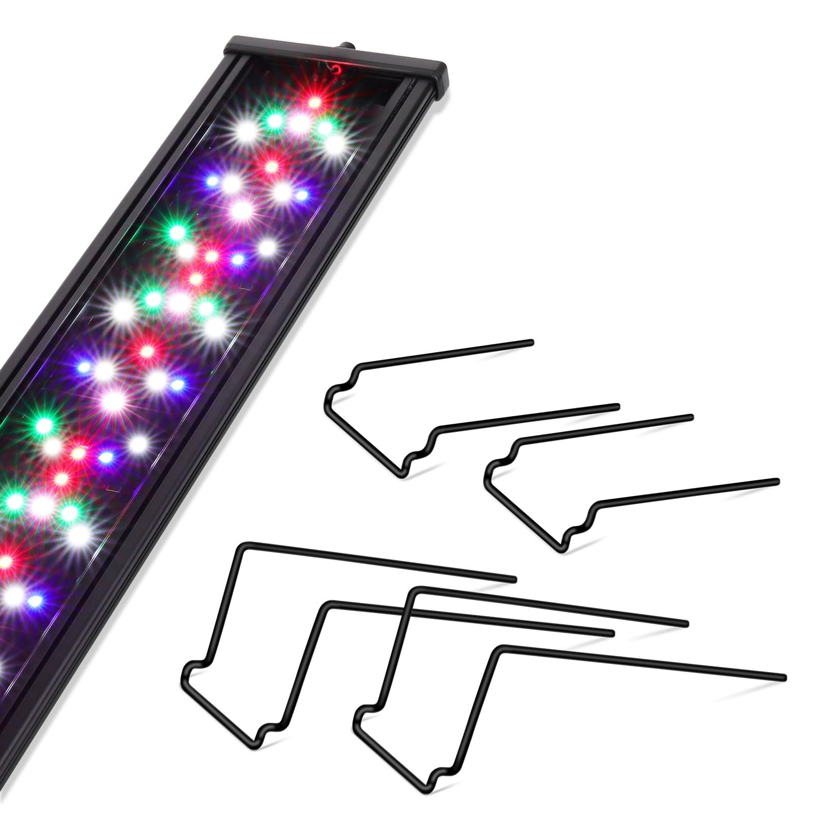 Photo 1 of hygger New Mode 24/7 Timer LED Aquarium Light, Auto On Off Full Spectrum Fish Tank Light Fish Colorful/Sun/Nightlight/Wrgb Cycle Mode for Freshwater Plants Tank (for 18in~27in Long Tank)