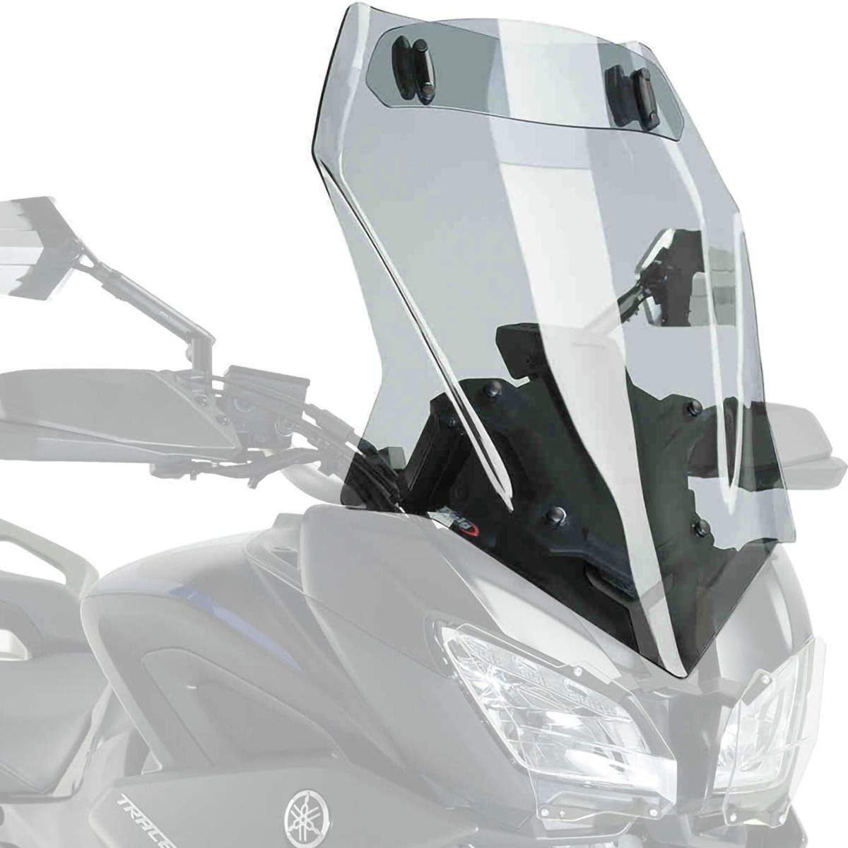 Puig Touring Dome with Visor 9726H for Yamaha MT-09 Tracer 18', YAMAHA MT-09 Tracer Gt 18', Smoked - Image 4