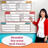 Dry-Erase Spanish Verb Charts Set of 3