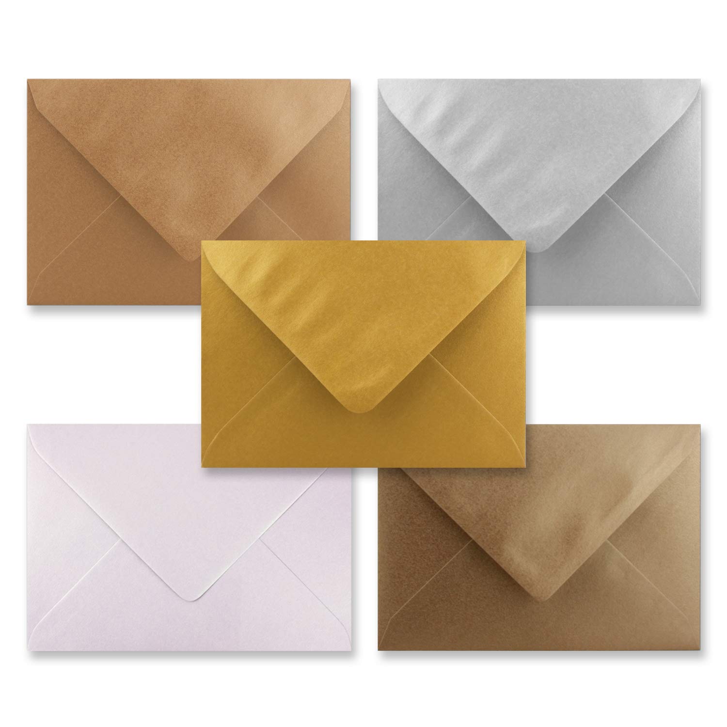 FarbenFroh by GUSTAV NEUSER 20x envelope package DIN C6 approx. 11.4 x 16.2 cm The glossy 5 colours each 4 envelopes 120 g/m² series Farbenfroh