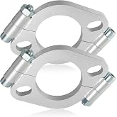 LWNWPPER 2.5&rdquo; Exhaust Flange Repair kit, 2PCS Split Flanges with Bolts | Exhaust Flat Oval Flange Connection Carbon Steel