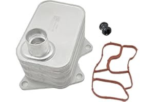 ThpeMakcr 06J117021D Engine Oil Cooler with Gasket Kit Replacement for Audi A4 A6 Q5 Volkswagen Tiguan Jetta Passat