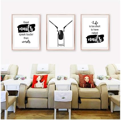 Nail Art Beauty Salon Wall Decor Nail Salon Wall Art Canvas
