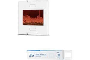 JJC 35mm Slide Mount 50 Pieces, Duarable 5x5cm Slide Holder for Scanning Negative Digitizing, ABS Material, Glassless
