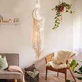 Dremisland Macrame Wall Hanging with LED Light Bohemian Dreamcatcher view 2