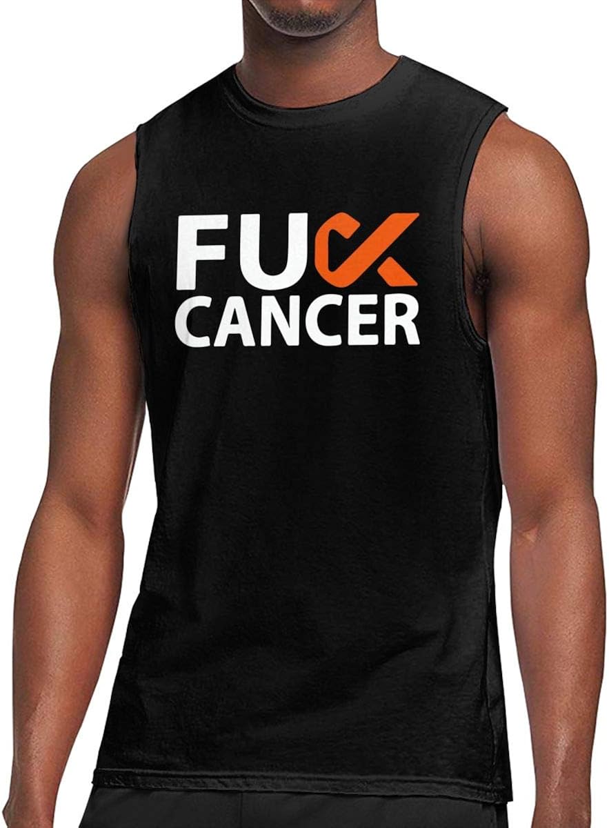 NFGrfd Men�s Fuck Leukemia Cancer Orange