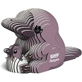 EUGY Platypus 3D Puzzle, 25 Piece Paper Craft Kit for Kids 6+ | Screen Free Build, Finishes In About 30 Minutes, Pre Cut Parts, No Scissors Needed, Fun Facts Card, Stands As Shelf Decor