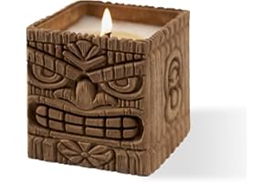 ONETHATCH Mana Mood Citronella Torch – Outdoor Patio & Backyard Table Top Torches with 60-Hour Burn Time, Includes Highly Scented Essential Oil, Perfect Decorative Large Candle for Camping & Summer Parties.