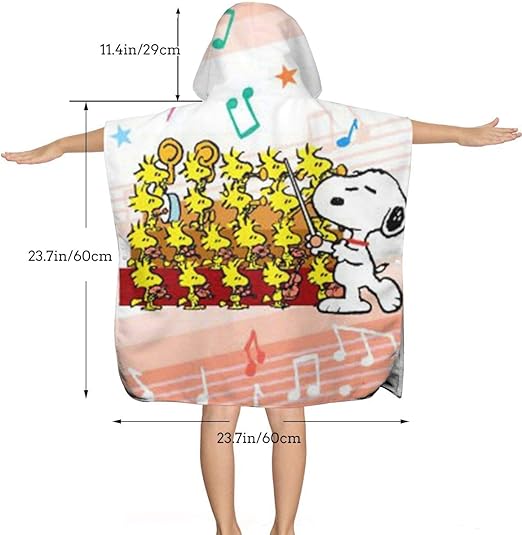 snoopy hooded towel