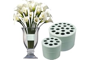 - MMK - Spiral Ikebana Stem Holder, Spiral Stem Holder for Flowers, Flower Arrangement Holder, Stem Holders for Flowers, Flower Arrangements Supplies - Flower Holder, Flower Stem Holder - Green (2PCS - S+L)