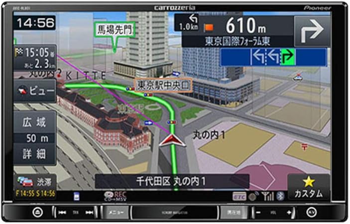 Amazon 楽ナビ Avic Rl801 D インダッシュ ポータブルナビ Pnd 車 バイク