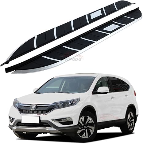 Amazon フィットホンダcrv Cr V 12 16アルミニウムランニングボードサイドステップnerfバープロテクターバー 外装 エアロパーツ 車 バイク