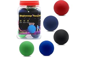 MAGICORANGE 15 Pack Racquetball Multi Colored Racquetballs High Bounce Rubber Racquetballs