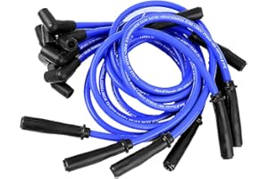 U3STORE 10.5 MM Spark Plug Wire Set Ignition Cables for HEI SBC BBC 350 383 454, Spark Plug Cables 9 PCS High Performance Replaces# SP10-390-1024