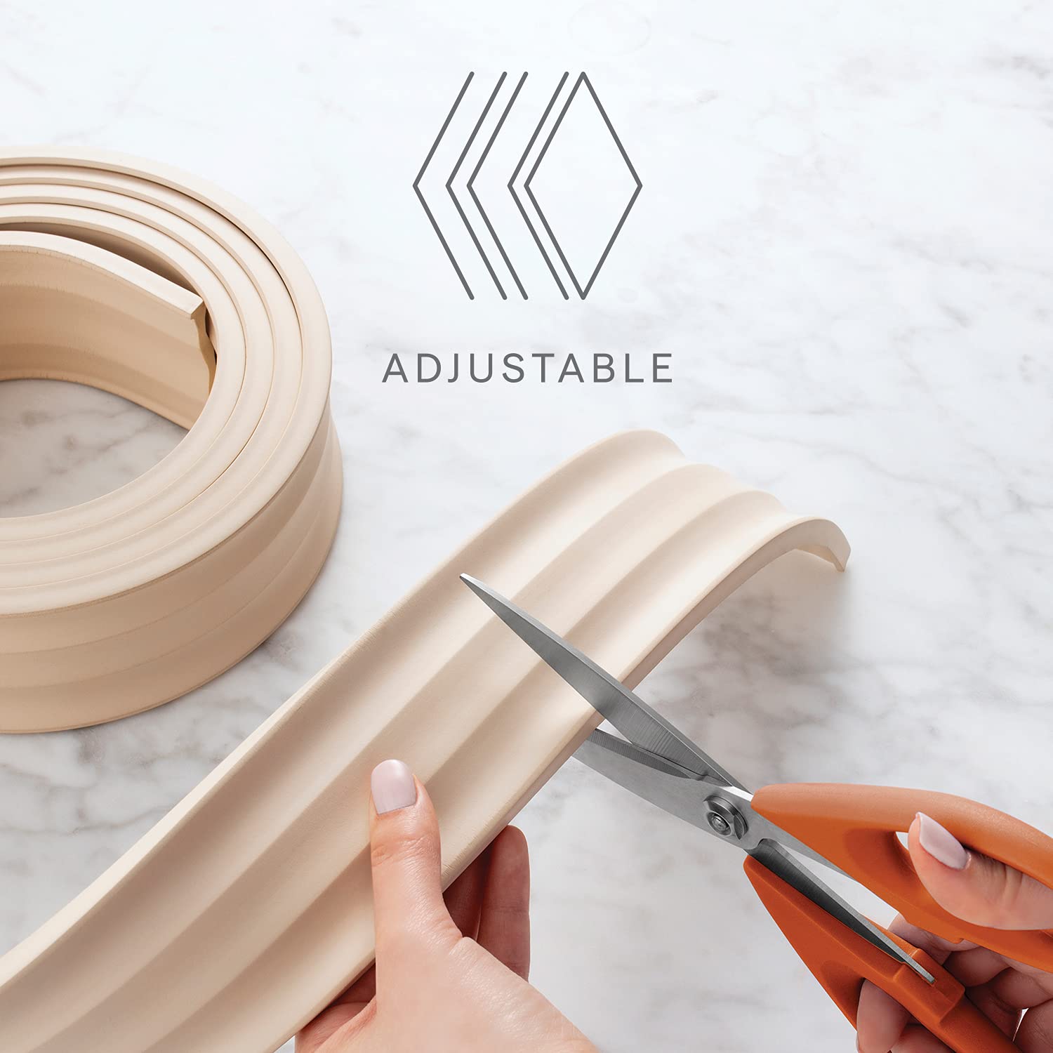 YouCopia SpiceLiner Adjustable Spice Drawer Liner, 10ft Roll, Sandstone, Seasoning and Spices Bottle Organizer Insert