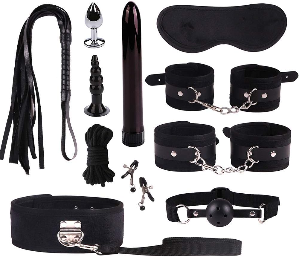 Black Comfortable Plush Role Play Toy Sets of 11-Piece