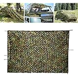 Woodland Camo Net, OUTERDO 6.6ft x 10ft Camouflage Netting Military Desert Camo Netting Camping Hunting Shooting Blind Sunscreen Netting Camouflage Party Decoration on Halloween Christmas