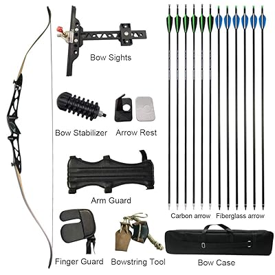 Ensemble Arc et flèches Takedown Recurve Kit de tir à l'arc