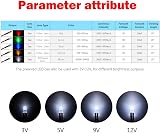 RUNCCI-YUN 100pcs 3mm Prewired LEDs 12V 20cm Cables + Holders Model Railway view 3