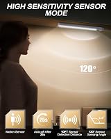 KALAHOL Under Cabinet Lights 4 Pack USB Motion Sensor 4 Modes Cold White view 4