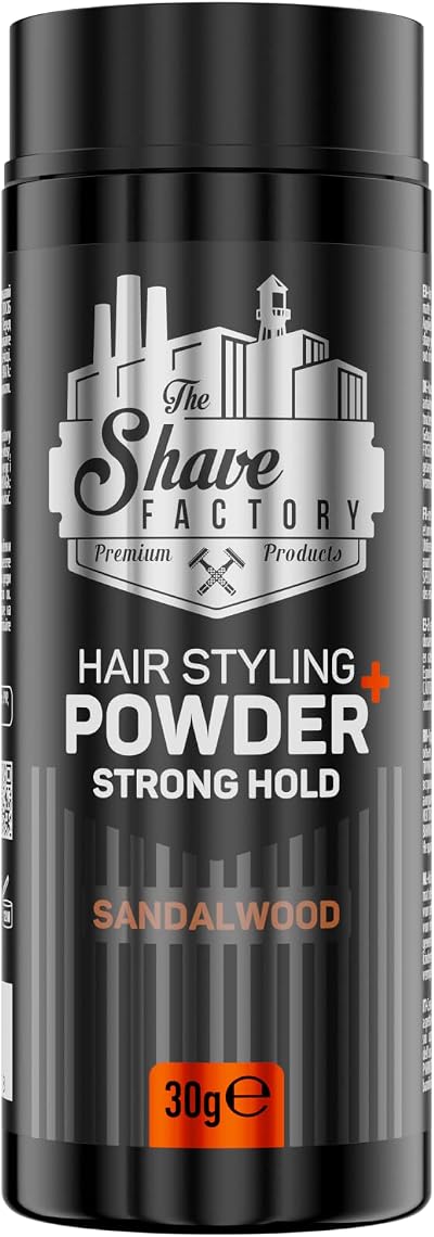 The Shave Factory Hair Styling Powder 30g Mattifying Volumizing Maximum Control