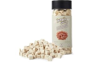Jungle Calling Freeze Dried Cat and Dog Treats, Grain Free, Raw Single Ingredient Chicken, High Protein Snacks for Training (Chicken Cube)