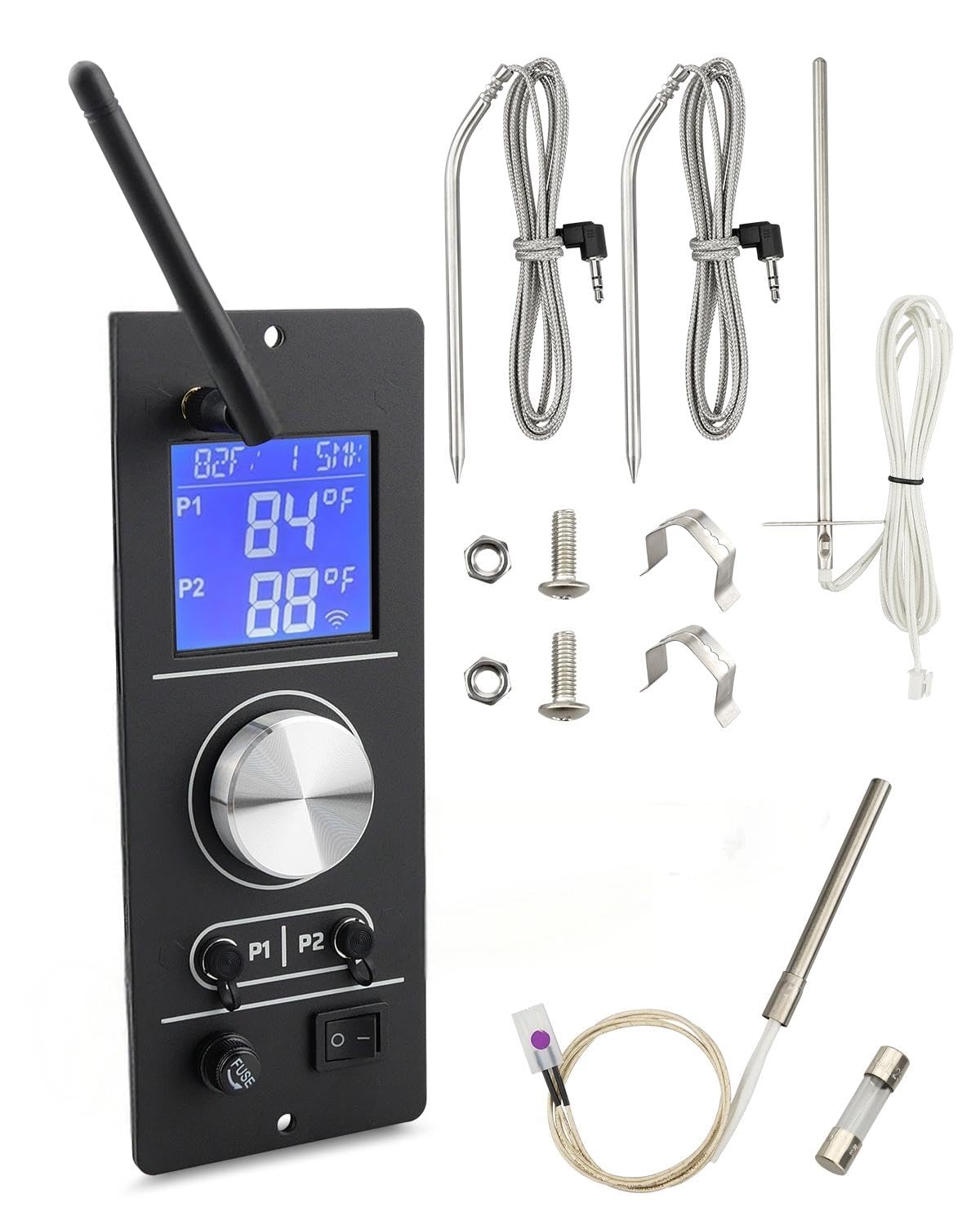 Photo 1 of Urnqowuy Smart WiFi PID Pellet Grill Controller Kit Fit for Camp Chef Gen 2 Pellet Grill and Smoker PG24-82 Models, Fit for Pursuit 20 SG24 XT24 Woodwind Classic 24, with APP Controlled Board