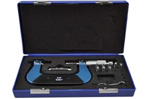 Prolinemax 2-3" Screw Thread Micrometer Kit 60 Degree 4 Anvils 0.001'' Graduation Ratchet Stop