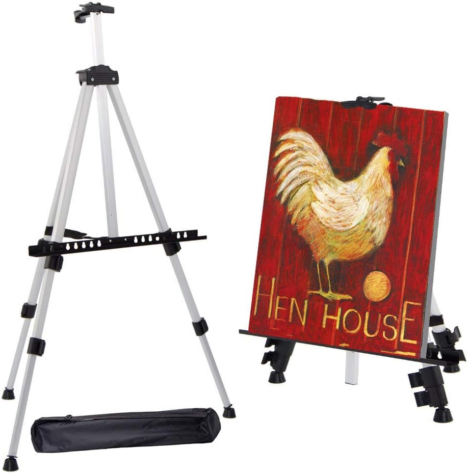ORIKUA Aluminum Alloy Artist Easel Stand Art Easels with