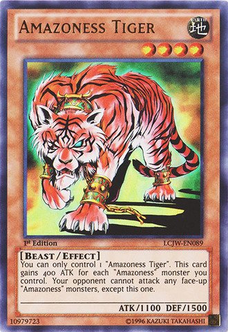 Yu-Gi-Oh! - Amazoness Tiger (LCJW-EN089) - Legendary Collection 4: Joey's World - 1st Edition - Ultra Rare