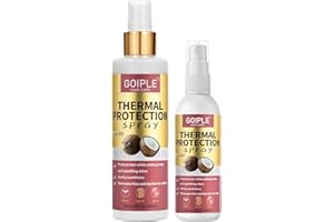WOZUTUNT 2PCS Coconut Hair Heat Protectant Spray - Thermal Protector Spray - Paraben & Dye Free - Travel Size - Heat Protecti