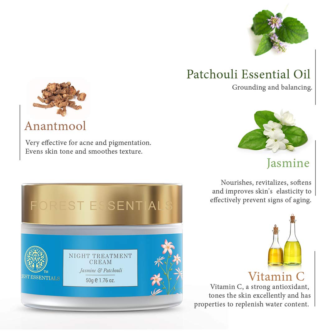 forest essential night cream for oily skin