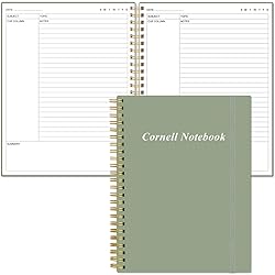 A4 Cornell Notes Notebook - 8.5" x 11" College