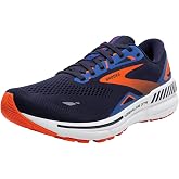 Brooks Men&rsquo;s Adrenaline GTS 23 Supportive Running Shoe - Peacoat/Orange/Surf the Web - 7.5 Medium